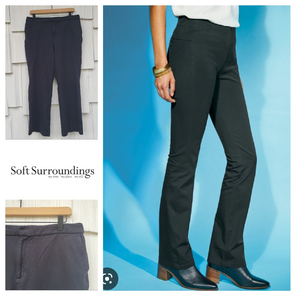 Soft Surroundings Pants - Soft Surroundings Superla Stretch Pull On Bootcut Pants 12P